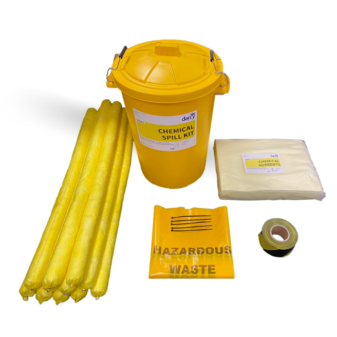<h1>Chemical Spill Kit 90 Bin</h1>
<p><span>Our Drizit Chemical Spill Kit 90 is primarily for outdoor use for dealing with corrosive chemicals and hazardous liquid spills that pose an environmental threat</span></p>