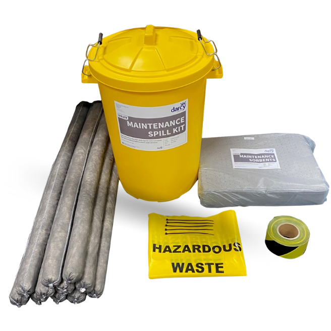 <h1>Maintenance Spill Kit 90 Bin</h1>
<p><span>Our Drizit Maintenance Spill Kit 90 is primarily for outdoor use for dealing with non-corrosive liquids, hydrocarbons, solvents and other aqueous and organic liquid spills that pose an environmental threat. </span></p>